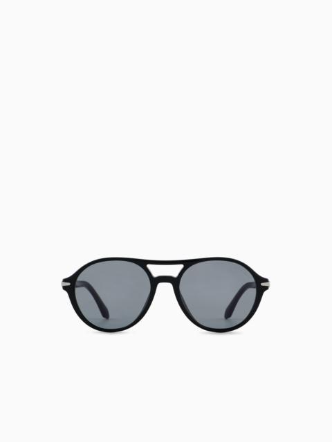 GIORGIO ARMANI MEN’S ROUND SUNGLASSES
