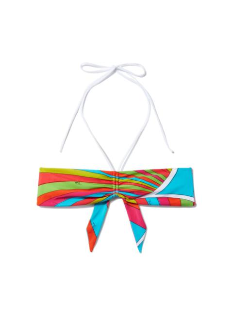 Iride-print bandeau top