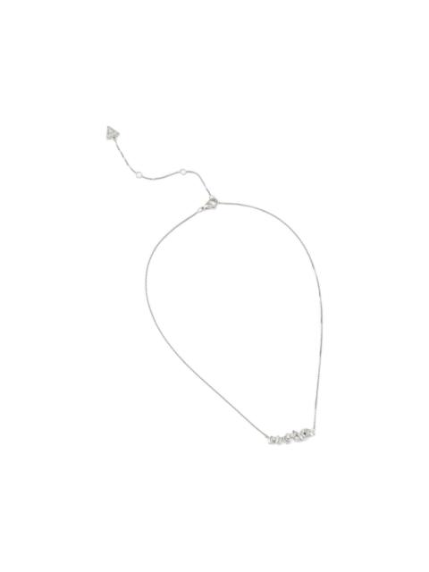 GUESS USA Chandelier crystal-embellished box-chain necklace