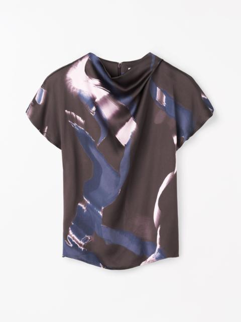 TIGER OF SWEDEN Lei Printed Satin Blouse