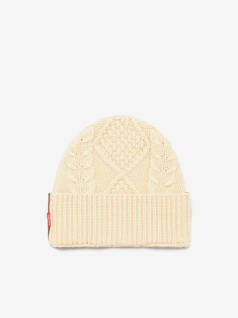 Diesel cable-knit beanie hat