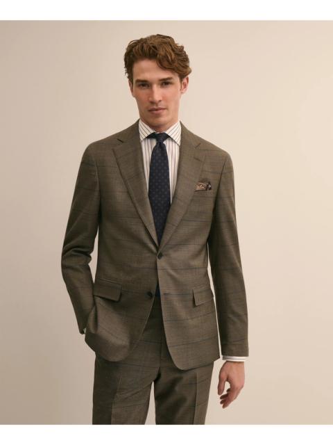 Brooks Brothers Brooks Brothers Explorer Collection Slim-Fit Overcheck Glen-Plaid Wool Suit Jacket