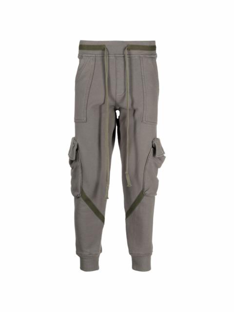 cropped cotton track pants