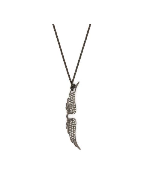 long wing pendant necklace