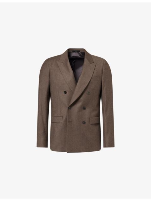 Paul Smith Double-Breasted Wool and Cashmere-Blend Blazer
