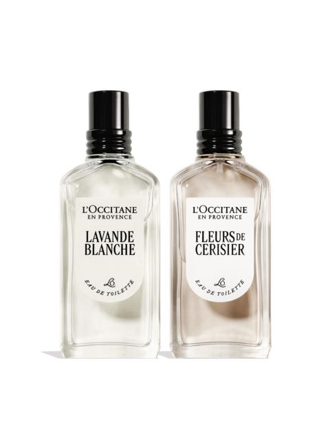 L'Occitane Fleurs de Cerisier + Lavande Blanche Fragrance Duo