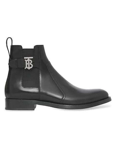 Burberry Luke Leather Chelsea Boots