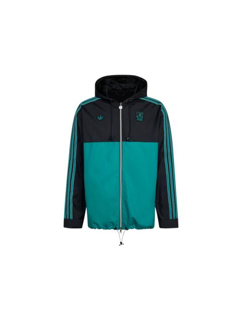 adidas adidas Liverpool FC Terrace Icons Parka Black Sea Green