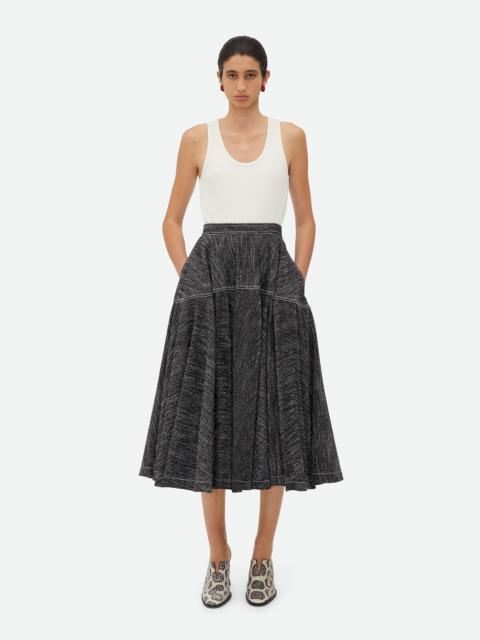 Bottega Veneta Viscose And Silk A-Line Skirt
