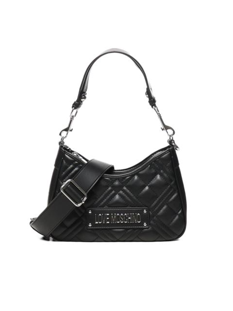 Moschino quilted logo shoulder bag