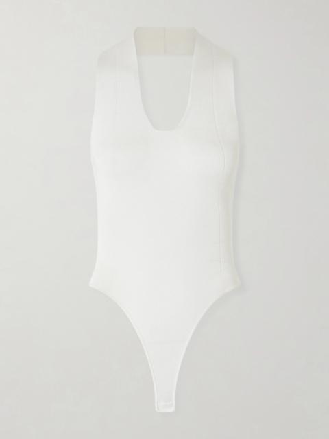 KHAITE Toto Stretch-knit Halterneck Bodysuit