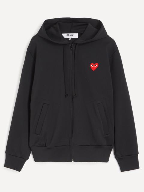 Comme Des Garçons Black Small Heart Zip-Up Sweatshirt