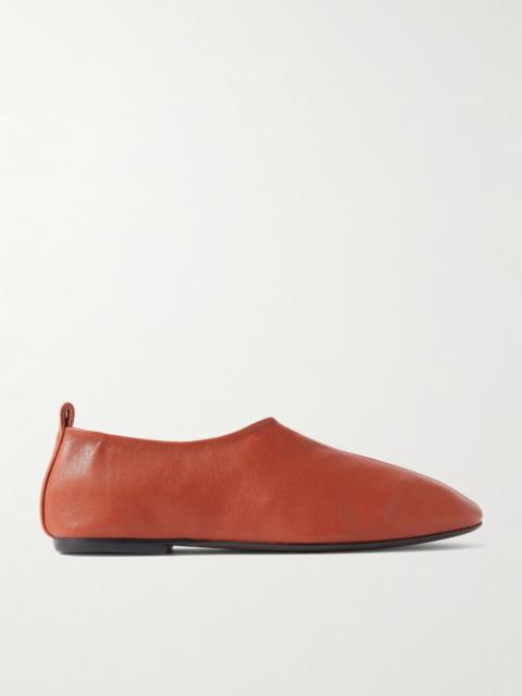Dries Van Noten Leather flats Brick