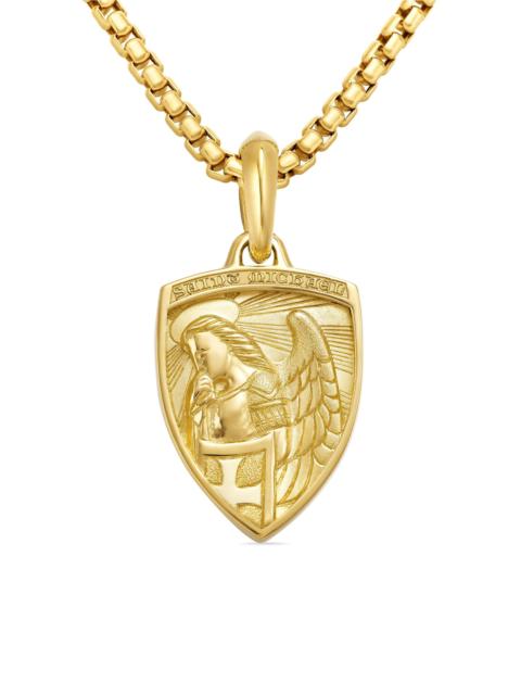 DAVID YURMAN Men's St. Michael Amulet in 18K Yellow Gold, 26mm - Gold
