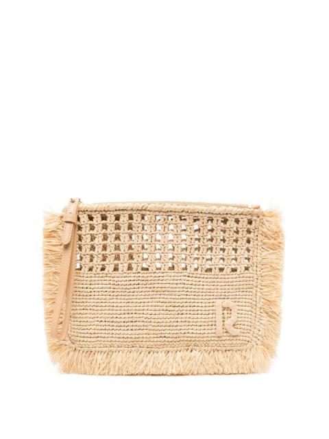 Natural Raphia Pouch