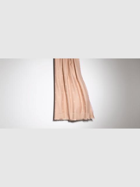 GUCCI Double G silk wool shawl