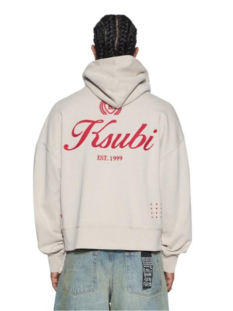 Ksubi KLASSE HALEN ZIP HOODIE SMOKE