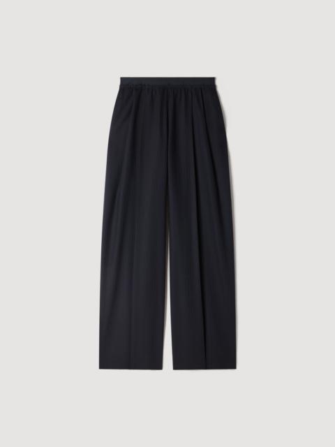 Sandro STRIPED WOOL TROUSERS