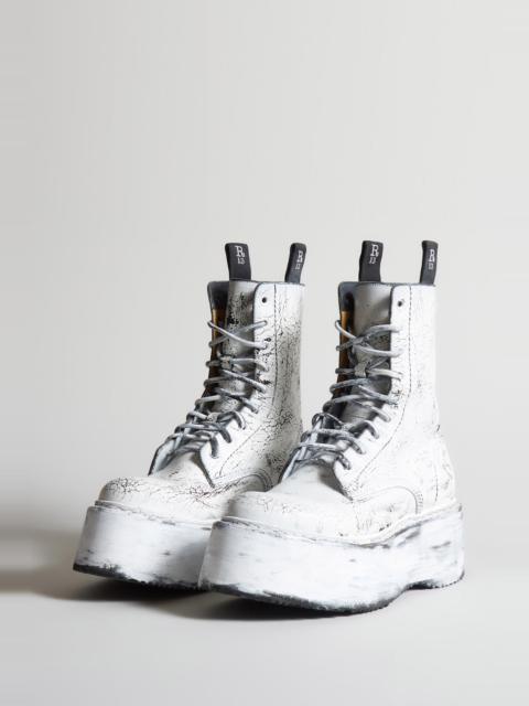 R13 DOUBLE STACK BOOT - PAINTED LEATHER