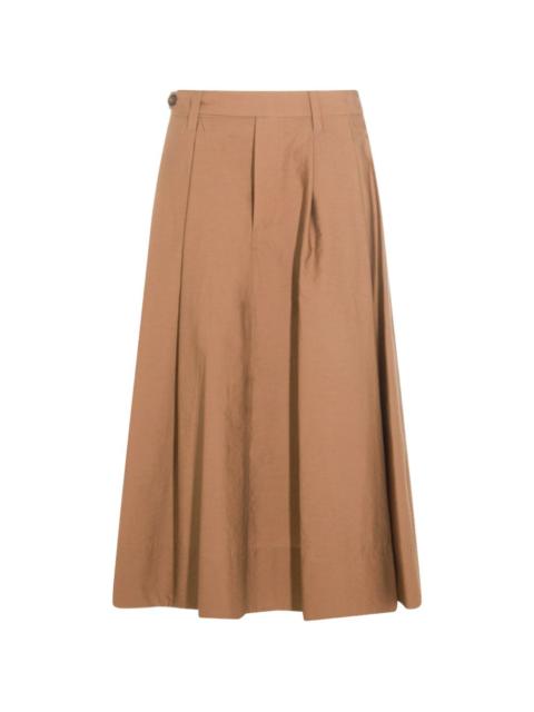 Brunello Cucinelli pleated midi skirt