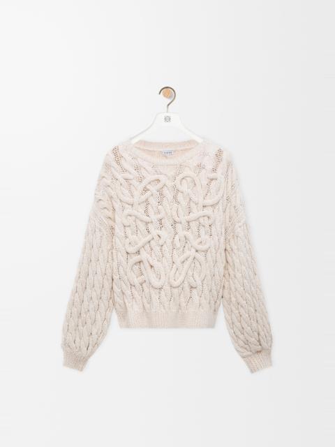 Loewe Anagram sweater in cotton and wool blend