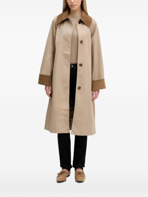 Barbour Reagan corduroy collar belted coat