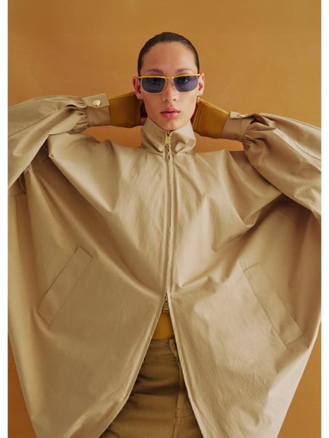 DARKPARK Darkpark Norma Draped Sleeves Bomber Jacket - Beige