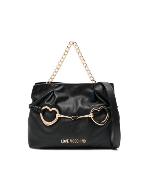 Moschino logo-lettering tote bag