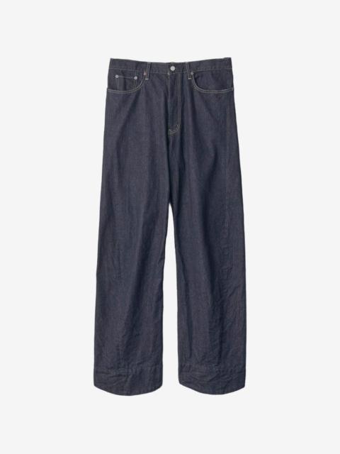 ssstein twist-cut straight-leg jeans