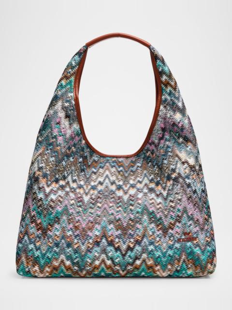 Missoni Large Zigzag Canvas Tote Bag