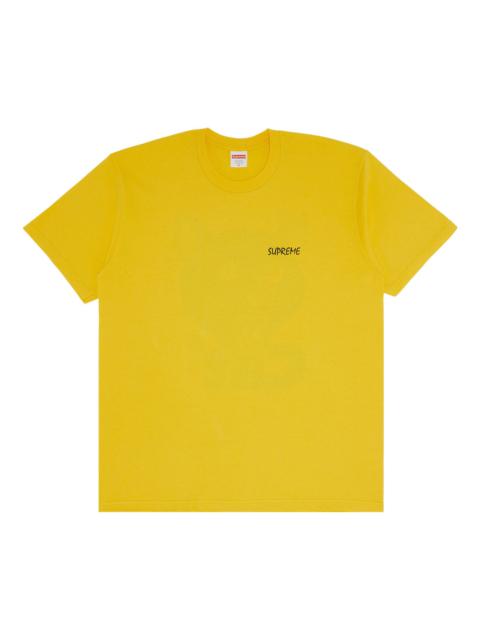 Supreme Black Cat Tee 'Yellow'