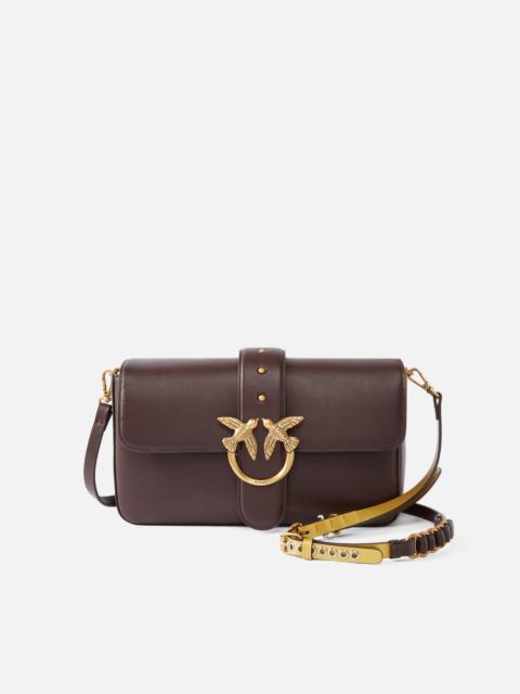 LOVE BAG ONE SLOUCHY MEDIUM HANDBAG IN LEATHER WITH TWO STRAPS