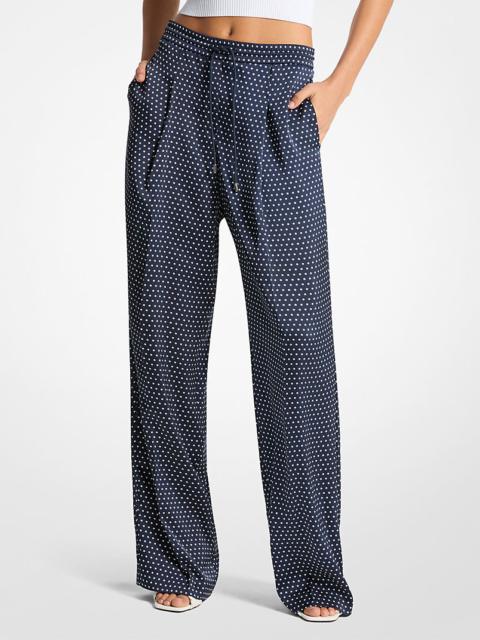 MICHAEL KORS Polka Dot Satin Pants