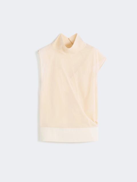 Sportmax GRADO Cotton voile two-piece blouse - ECRU