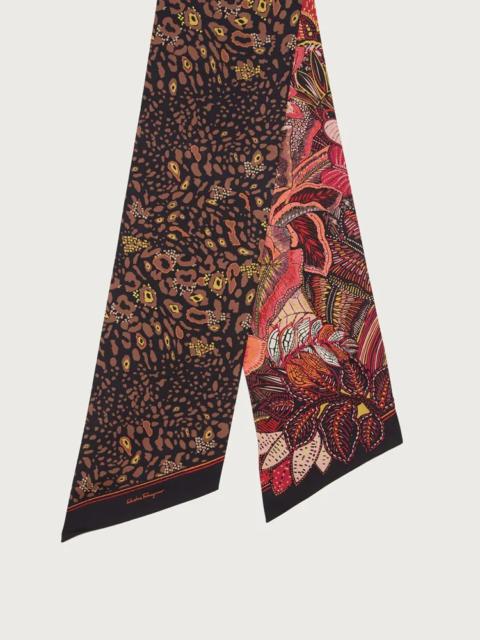 FERRAGAMO BATIK PRINT TWILLY BAND