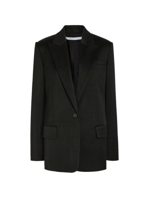 Another Tomorrow buttoned pocket blazer