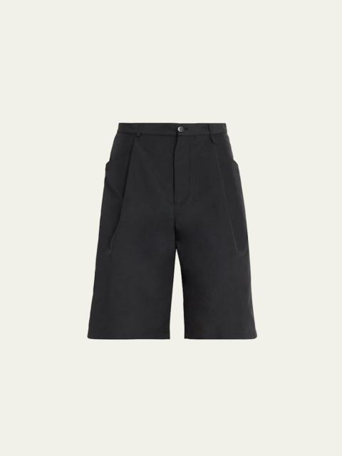 WILLY CHAVARRIA Men's Pleated Wide-Leg Shorts