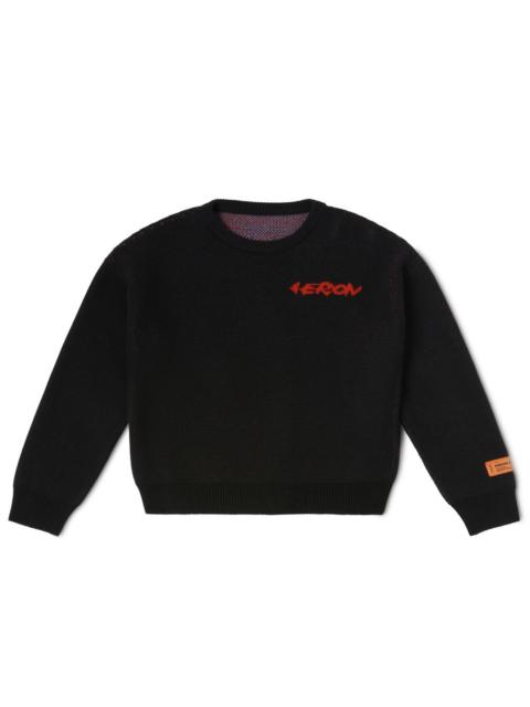 Heron Preston Hp Flaming Knit Crewneck