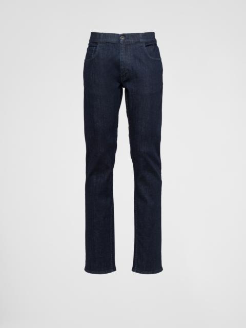 Prada Five-pocket stretch-denim trousers