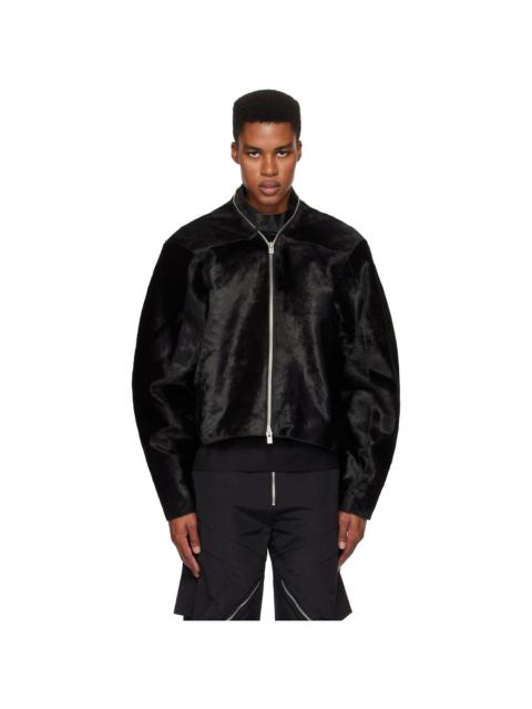 HELIOT EMIL™ Black Lorica Leather Jacket