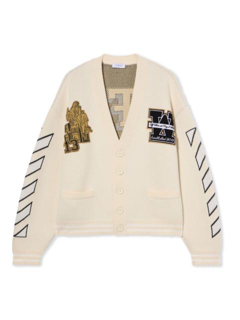 Off-White Lion Varsity Knit Cardigan