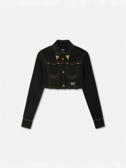 VERSACE JEANS COUTURE Crop Denim Jacket