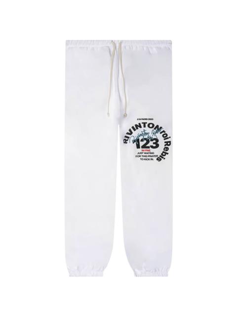 RRR123 drawstring track pants