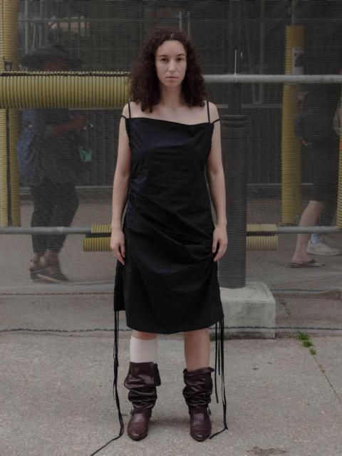 BASERANGE Pictorial Strap Dress - Organic Cotton Poplin