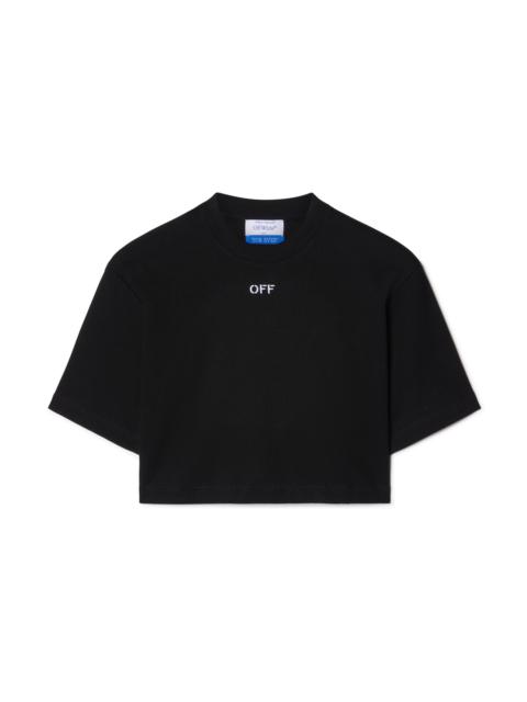 Off-White Off Stamp Rib Cropped Tee