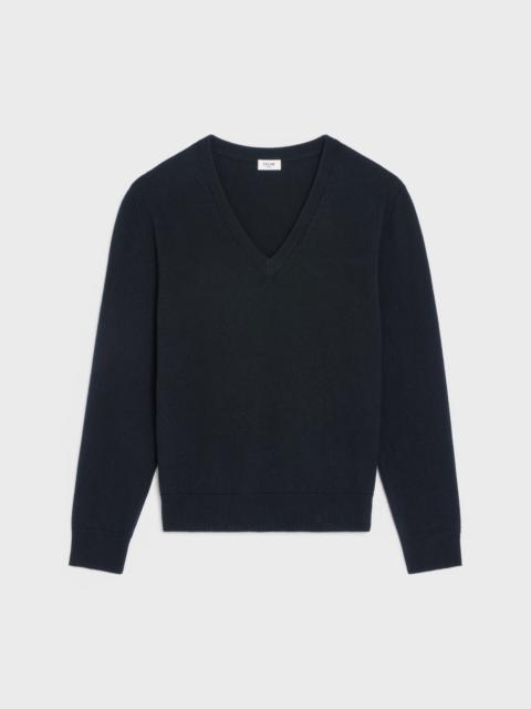 CELINE V-NECK SWEATER IN HERITAGE CASHMERE