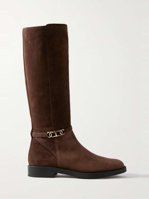 Tod's Gomma suede knee boots