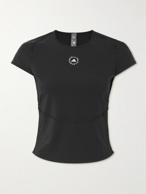 adidas Printed Stretch Recycled-jersey Top