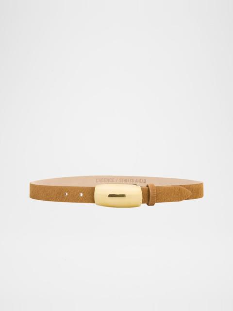 L'AGENCE Marlowe Calfhair Belt