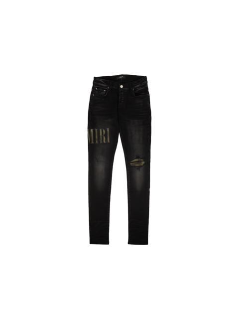 AMIRI AMIRI Core Applique Denim Skinny Jeans Black